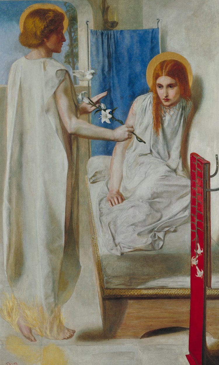 Ecce Ancilla Domini 1850 73X41 9Cm Tate Britain By Dante Gabriel Rossetti Fine Art Print