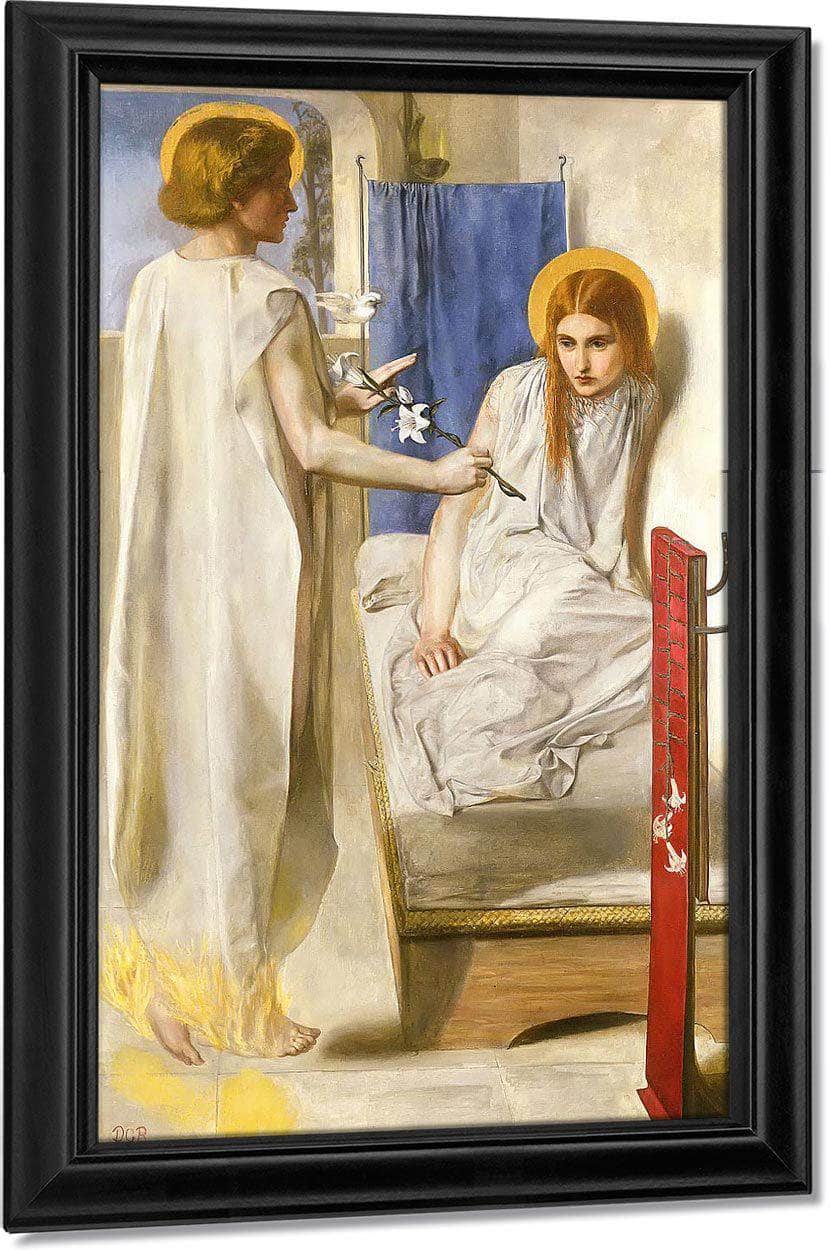 Ecce Ancilla Domini By Dante Gabriel Rossetti Fine Art Print
