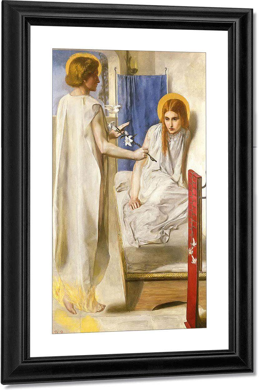 Ecce Ancilla Domini By Dante Gabriel Rossetti Fine Art Print