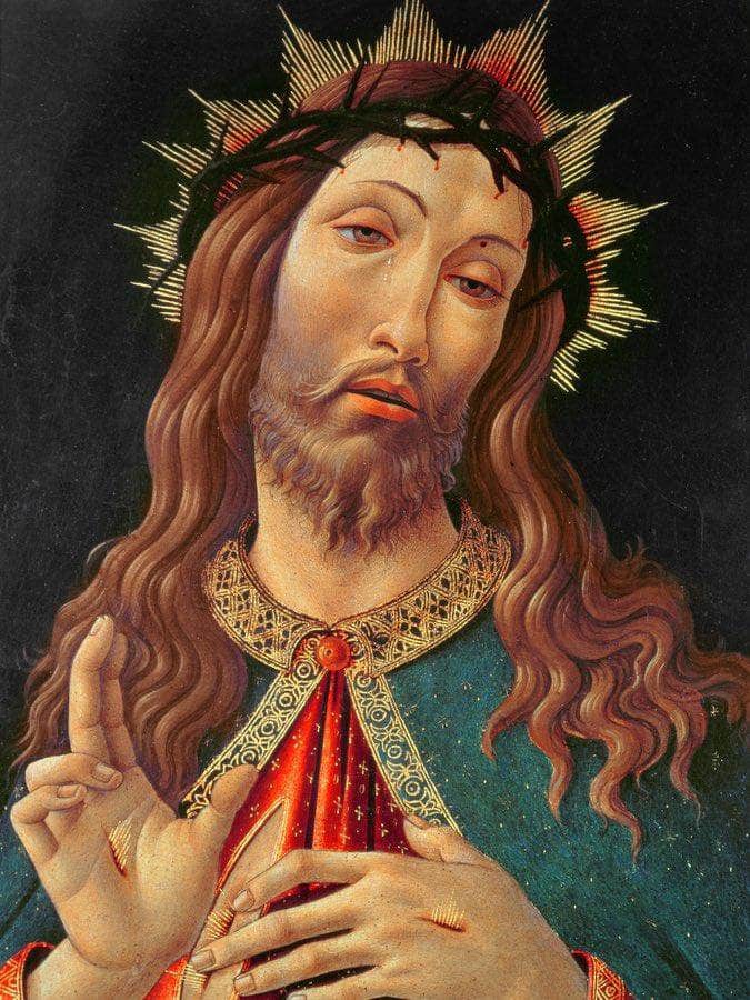 Ecce Homo Or The Redeemer By Sandro Botticelli Fine Art Print