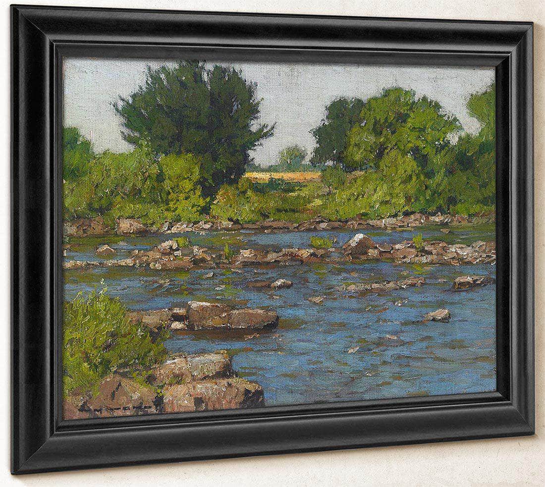 Edge Of A River By William Wendt Fine Art Print
