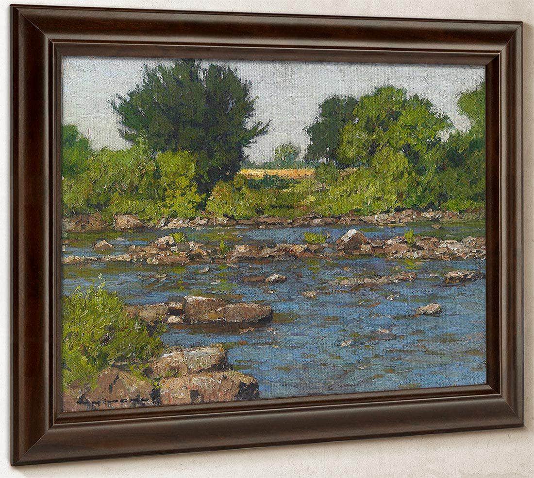 Edge Of A River By William Wendt Fine Art Print