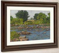 Edge Of A River By William Wendt Fine Art Print