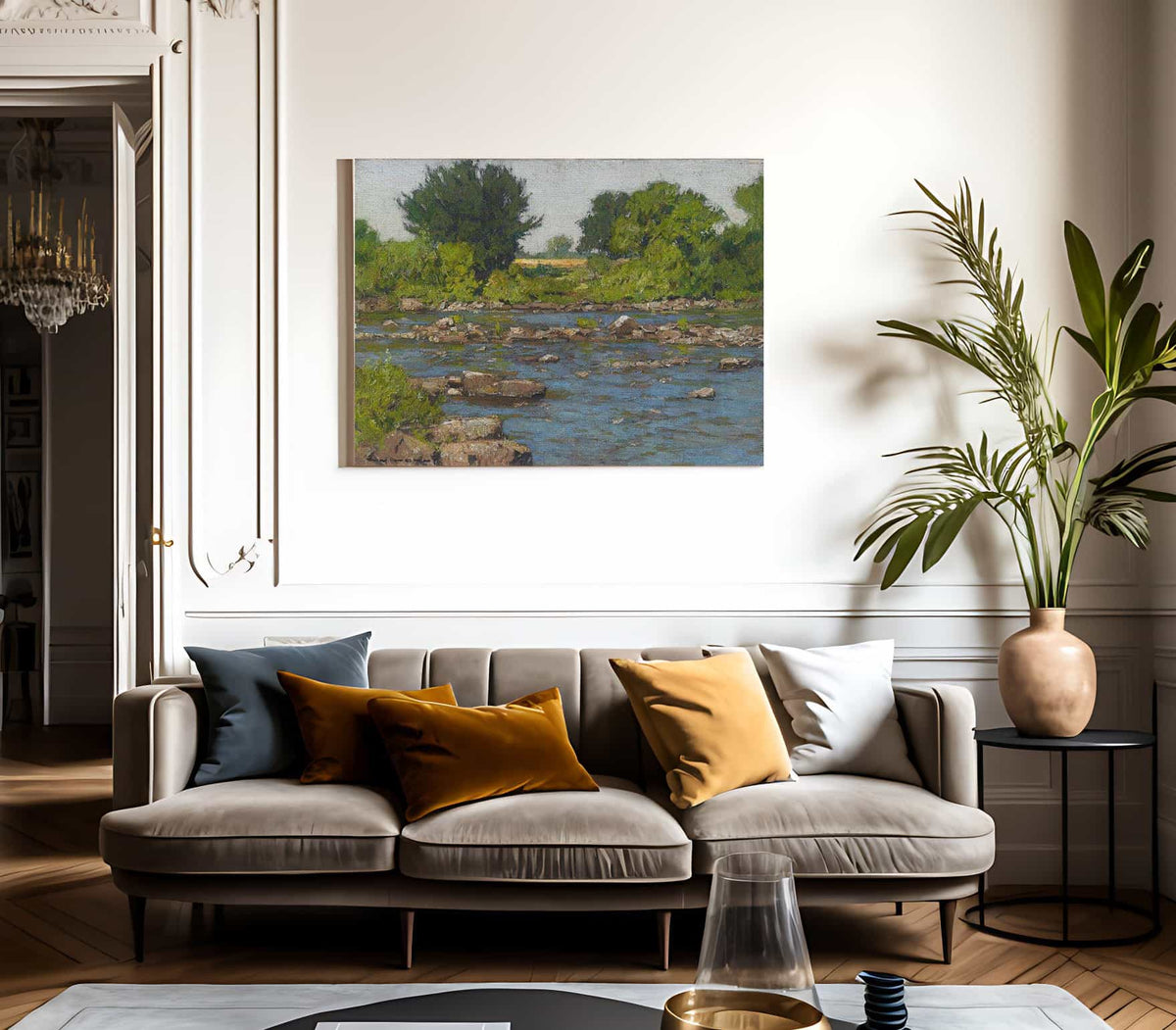 Edge Of A River By William Wendt Fine Art Print