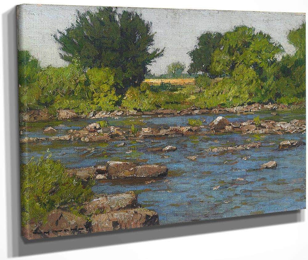 Edge Of A River By William Wendt Fine Art Print