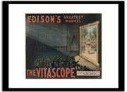 Edison's The Vitascope  Vintage Poster Fine Art Print
