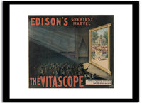 Edison's The Vitascope  Vintage Poster Fine Art Print