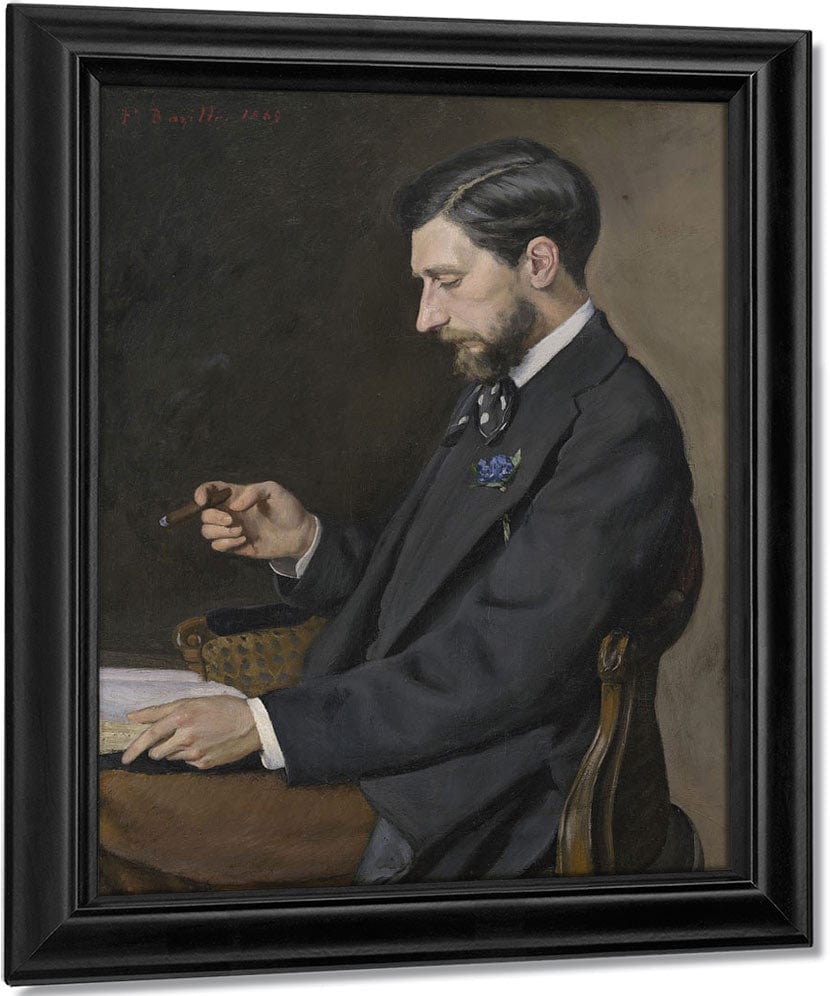 Edmond Maitre By Frederic Bazille Fine Art Print