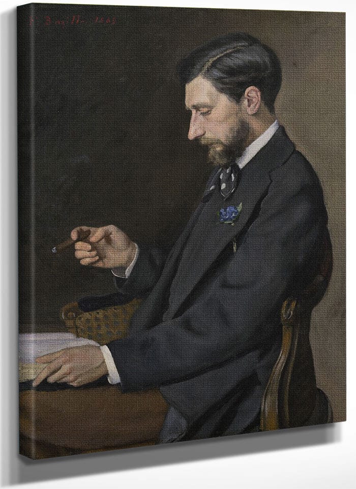 Edmond Maitre By Frederic Bazille Fine Art Print