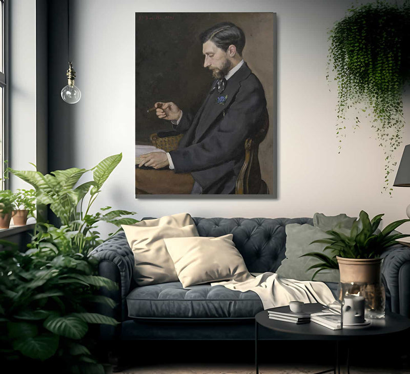 Edmond Maitre By Frederic Bazille Fine Art Print