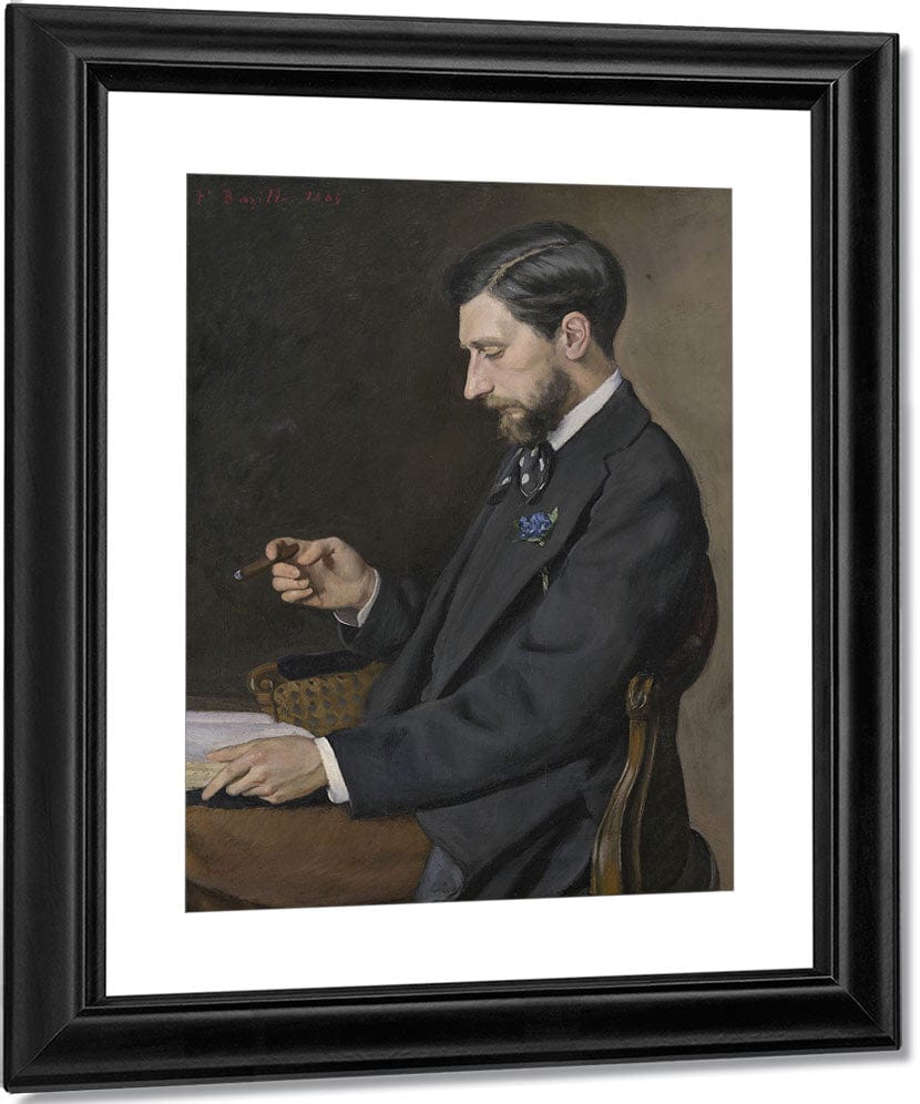 Edmond Maitre By Frederic Bazille Fine Art Print