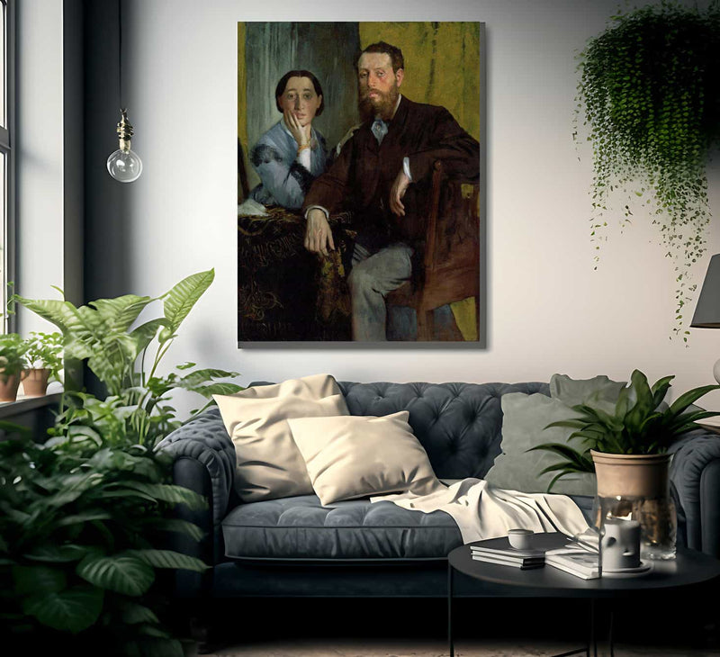 Edmondo And Therese Morbilli By Edgar Degas Fine Art Print