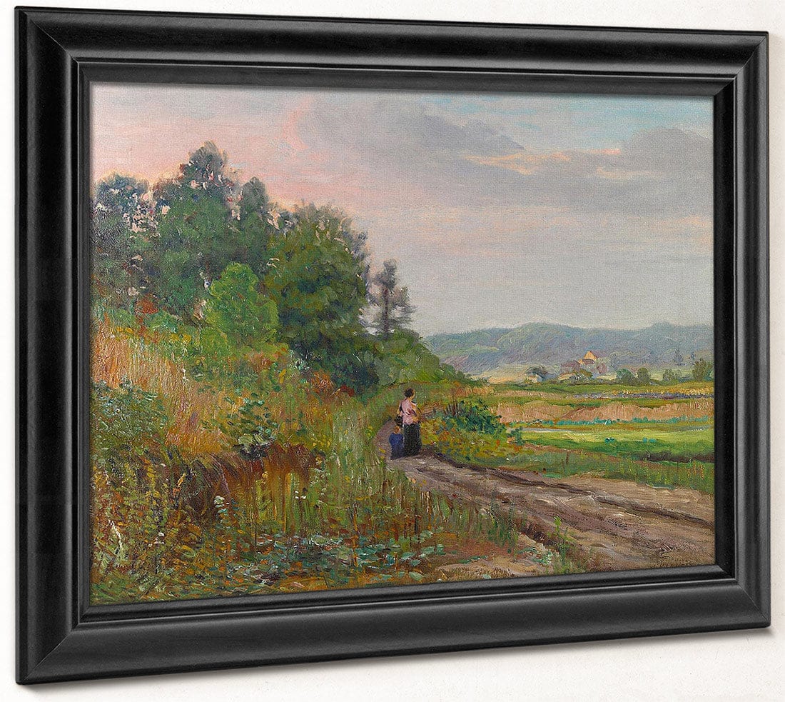 Edna And Eugene Out For A Stroll, Circa 1917 Fine Art Print