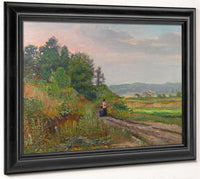 Edna And Eugene Out For A Stroll, Circa 1917 Fine Art Print