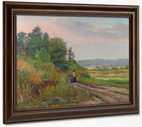 Edna And Eugene Out For A Stroll, Circa 1917 Fine Art Print