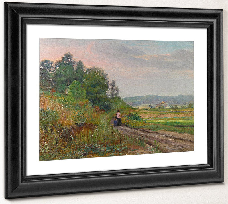 Edna And Eugene Out For A Stroll, Circa 1917 By Joseph Kleitsch Fine Art Print