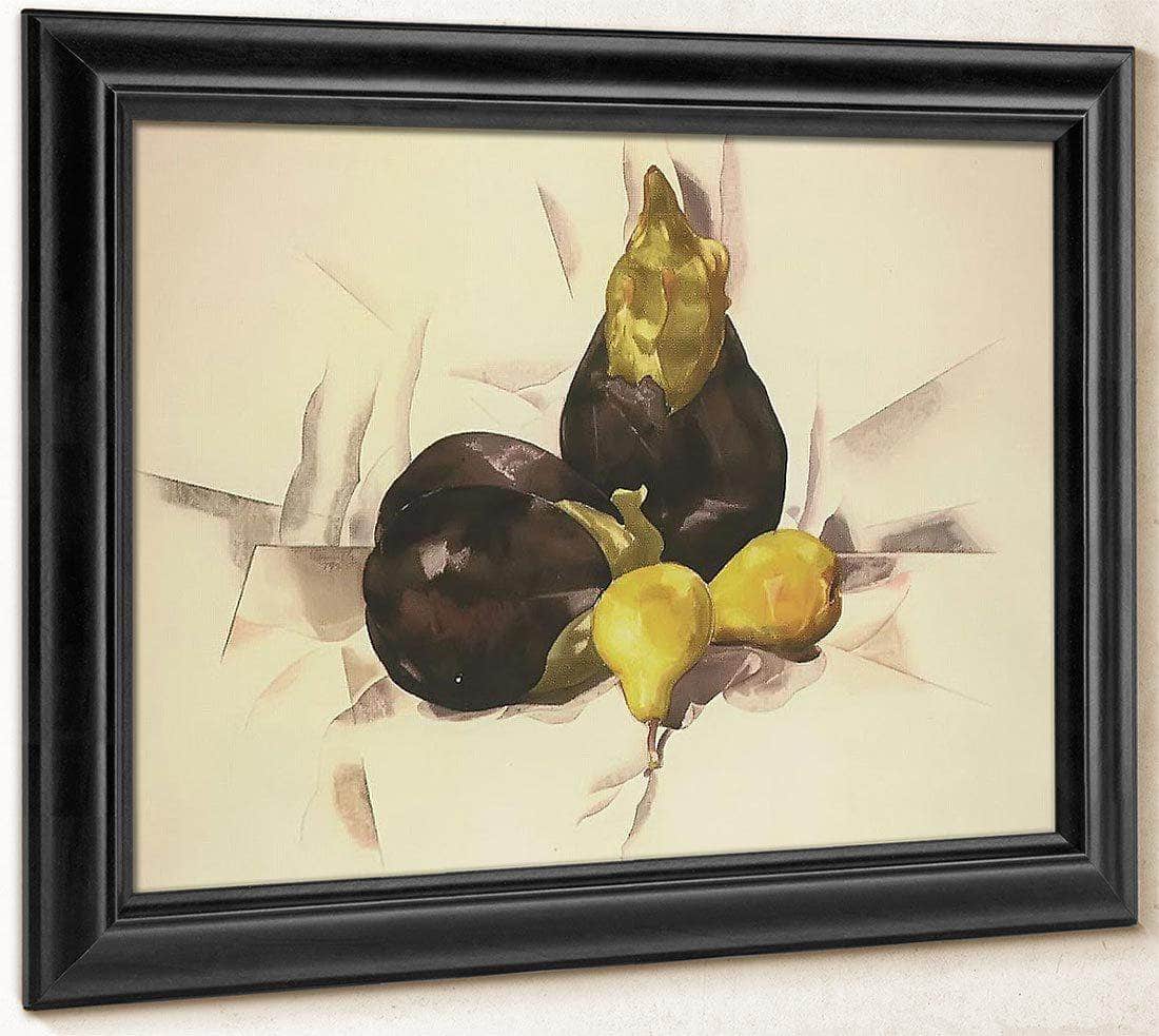 Eggplants And Pears By Charles Demuth Fine Art Print