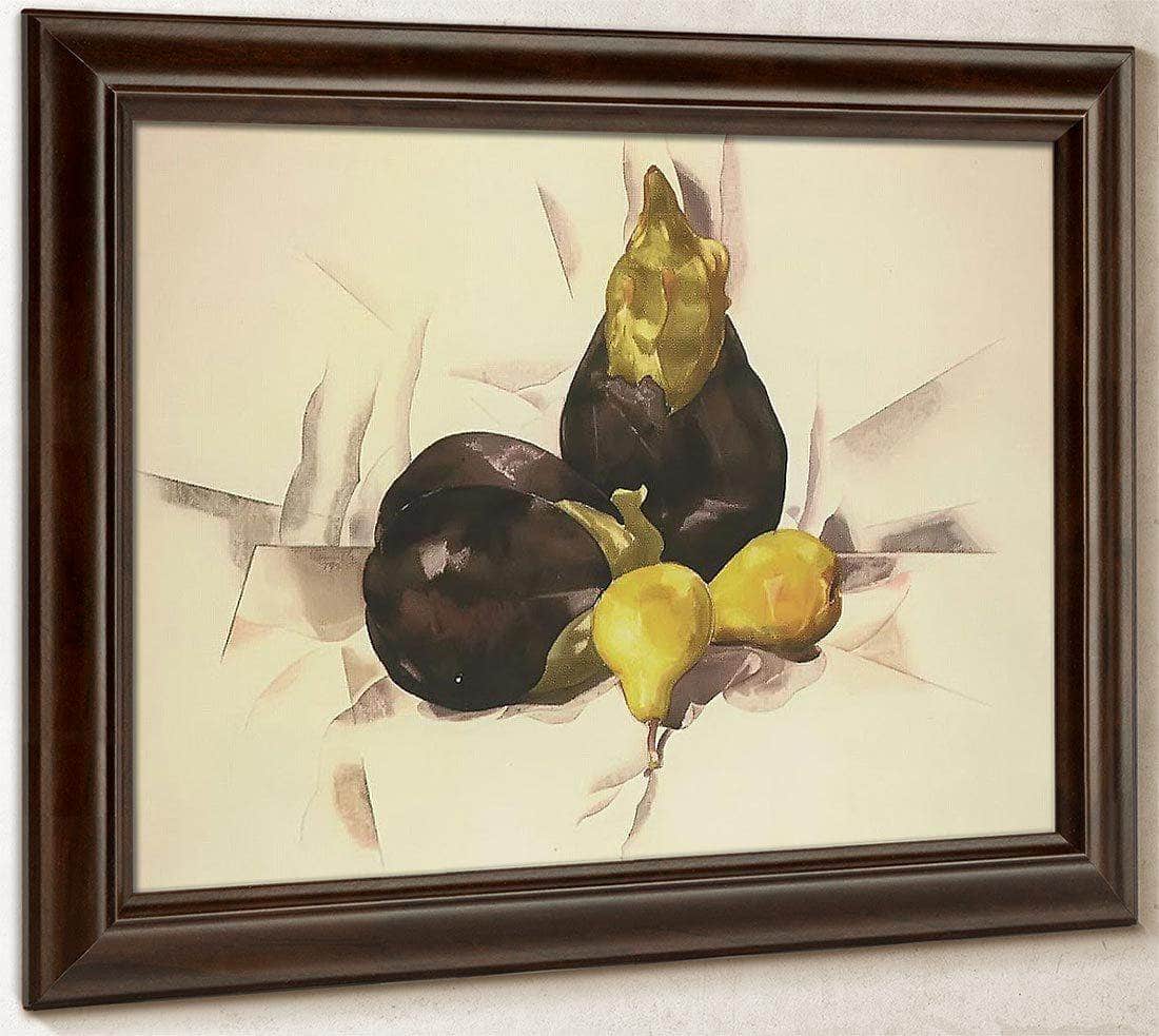 Eggplants And Pears By Charles Demuth Fine Art Print