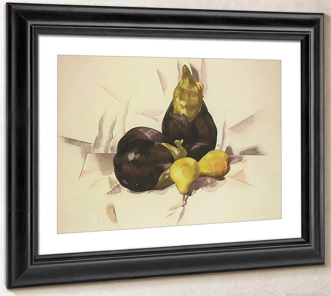 Eggplants And Pears By Charles Demuth Fine Art Print