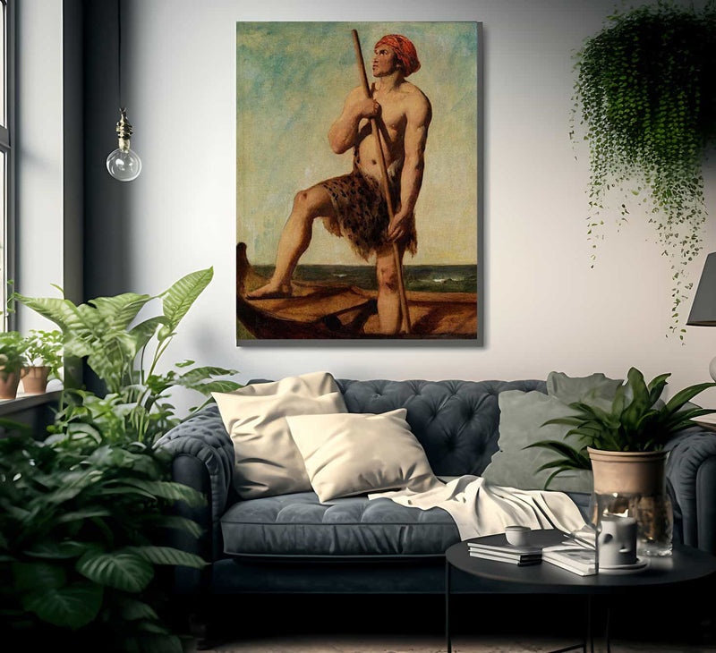 Egyptian Rower By William Etty Fine Art Print