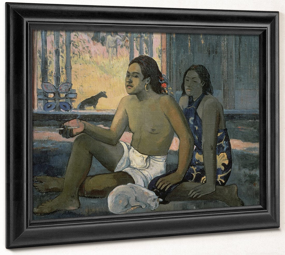Eiaha Ohipa Or Tahitians In A Room By Eugene Henri Paul Gauguin Fine Art Print