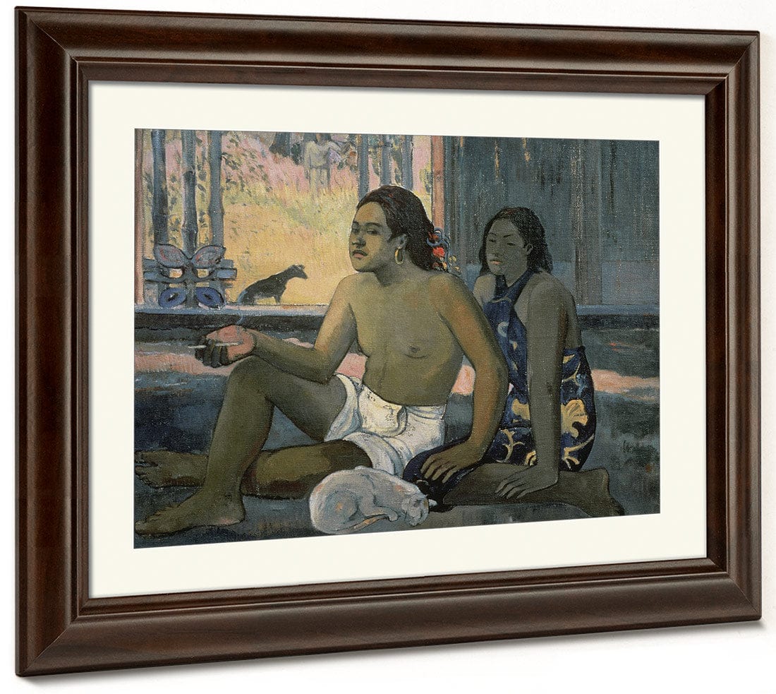 Eiaha Ohipa Or Tahitians In A Room By Eugene Henri Paul Gauguin Fine Art Print