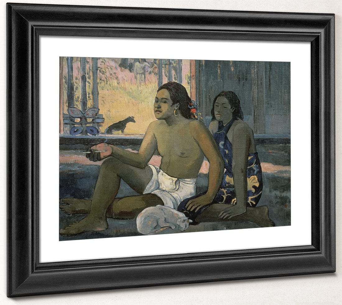 Eiaha Ohipa Or Tahitians In A Room By Eugene Henri Paul Gauguin Fine Art Print