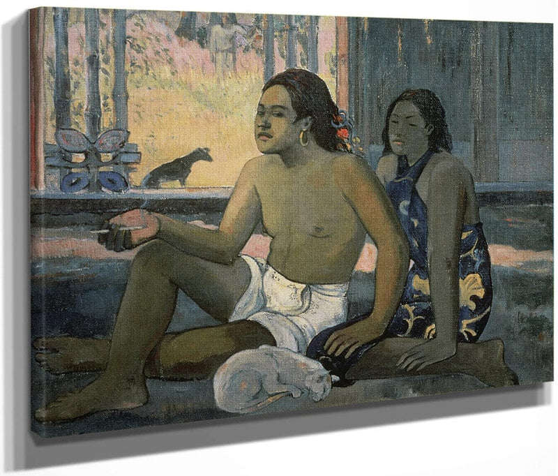 Eiaha Ohipa Or Tahitians In A Room By Eugene Henri Paul Gauguin Fine Art Print