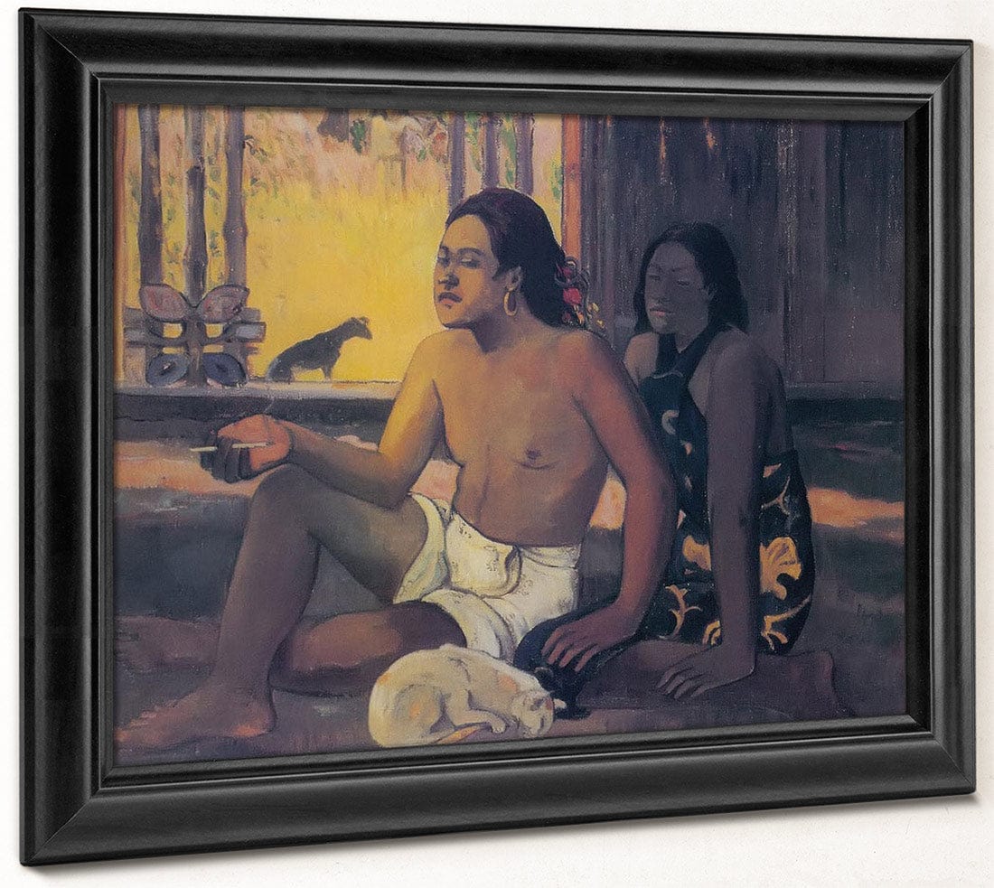 Eiaha Ohipa ( Tahitians In A Room) By Paul Gauguin Fine Art Print