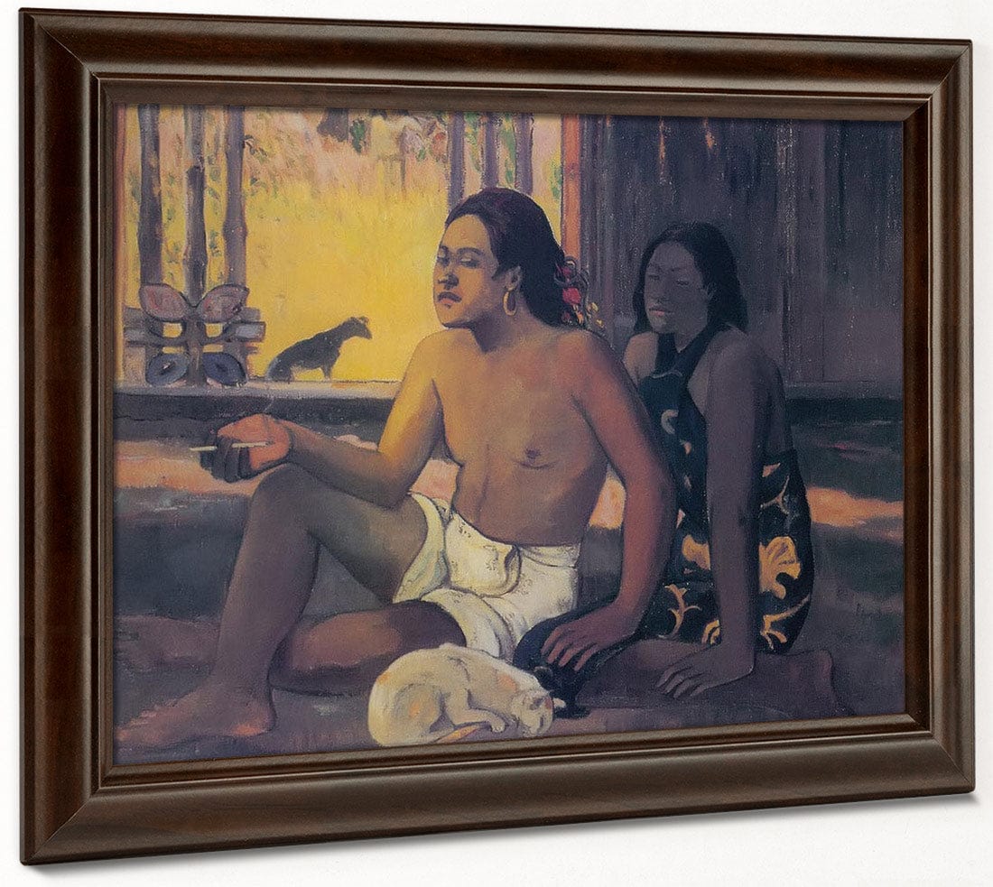 Eiaha Ohipa ( Tahitians In A Room) By Paul Gauguin Fine Art Print
