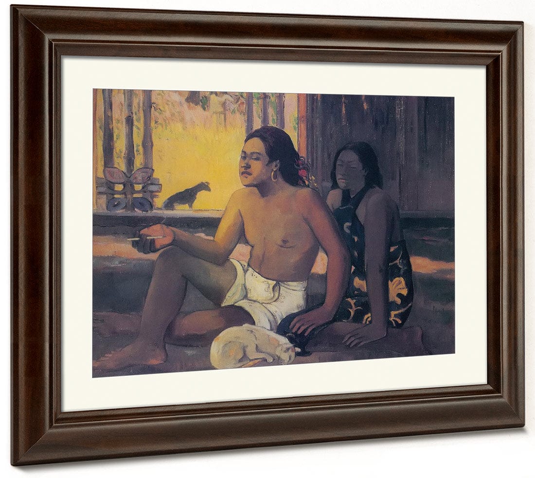Eiaha Ohipa ( Tahitians In A Room) By Paul Gauguin Fine Art Print