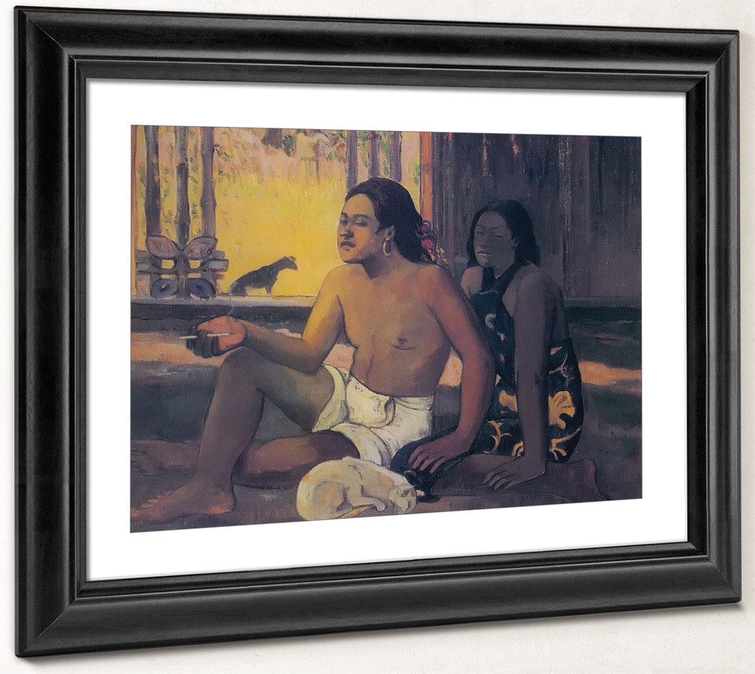 Eiaha Ohipa ( Tahitians In A Room) By Paul Gauguin Fine Art Print