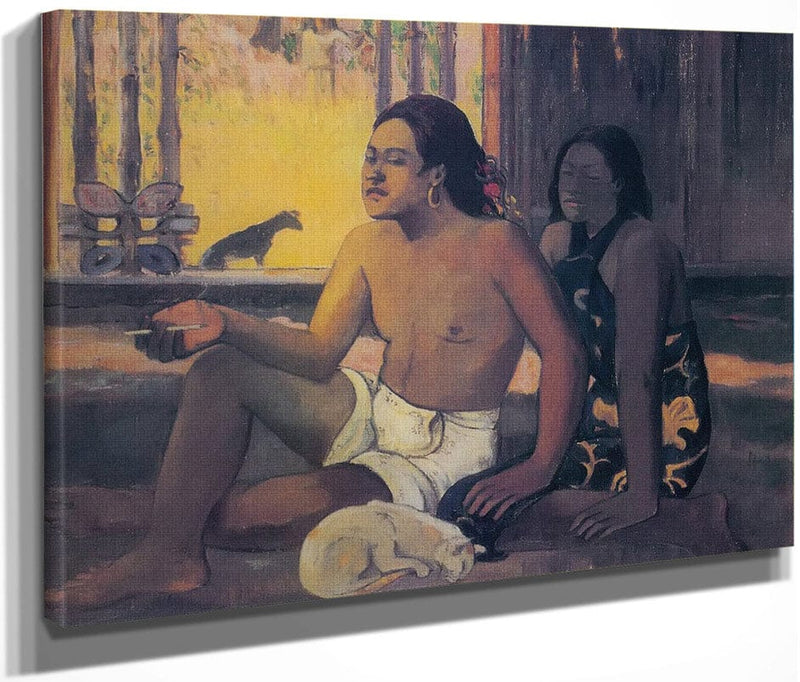 Eiaha Ohipa ( Tahitians In A Room) By Paul Gauguin Fine Art Print