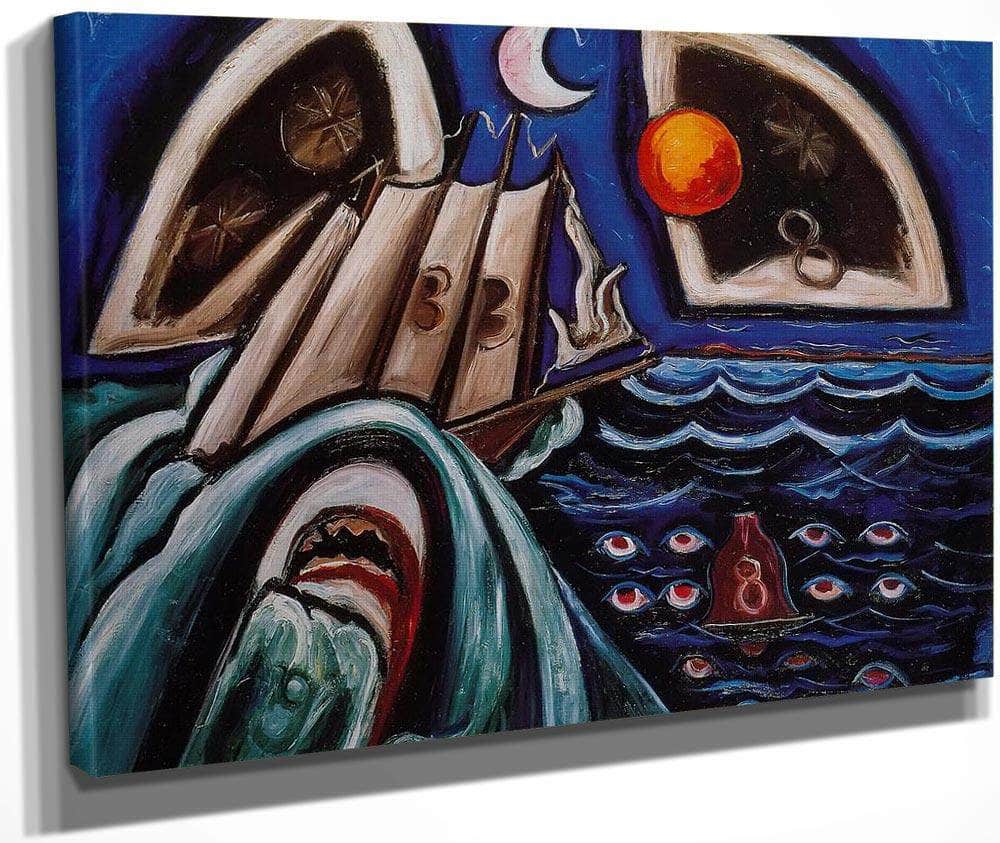 Eight Bells Folly Memorial For Hart Crane By Marsden Hartley Fine Art Print