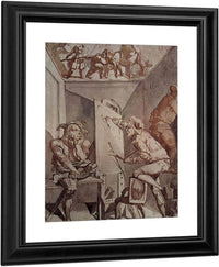 Ein Maler Mit Brille Zeichnet Einen Narren By Henry Fuseli Fine Art Print