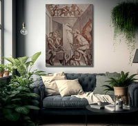 Ein Maler Mit Brille Zeichnet Einen Narren By Henry Fuseli Fine Art Print