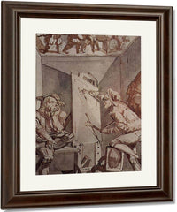 Ein Maler Mit Brille Zeichnet Einen Narren By Henry Fuseli Fine Art Print