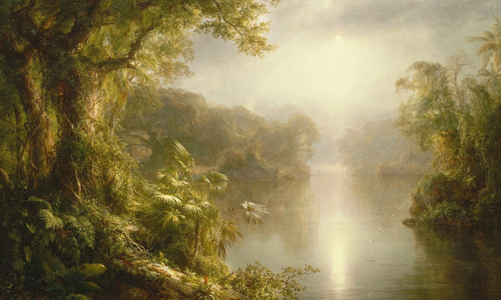 El Rio De Luz The River Of Light 1877 By Frederic Edwin Church Fine Art Print