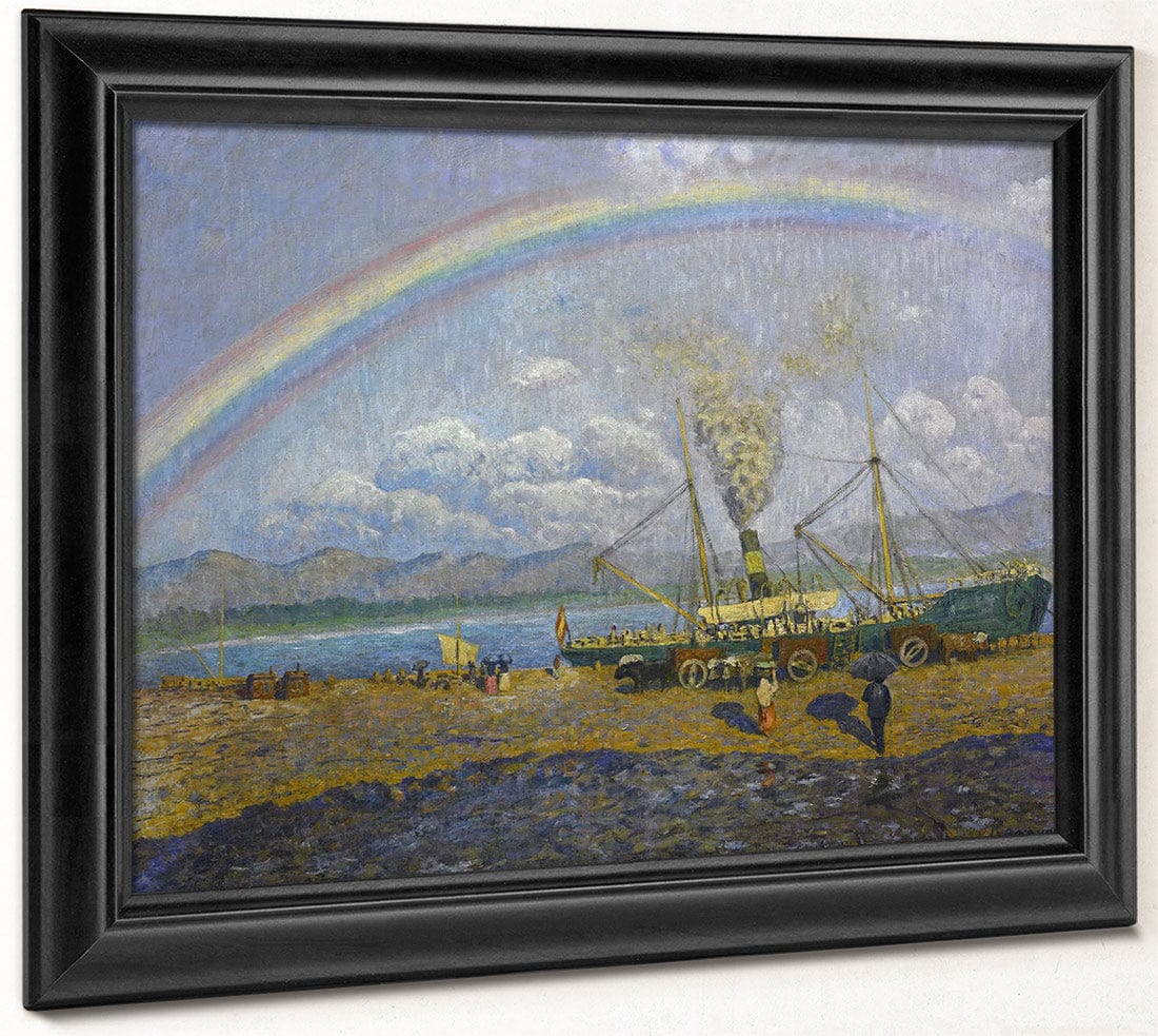 El Xafec Badia De Santona By Dario De Regoyos Fine Art Print