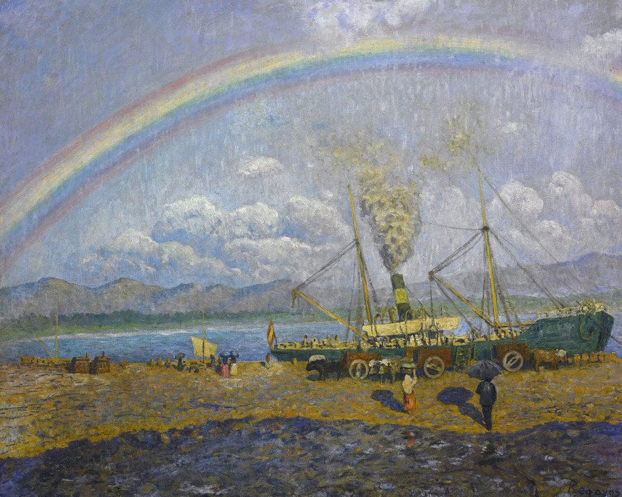 El Xafec Badia De Santona By Dario De Regoyos Fine Art Print