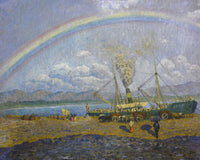 El Xafec Badia De Santona By Dario De Regoyos Fine Art Print