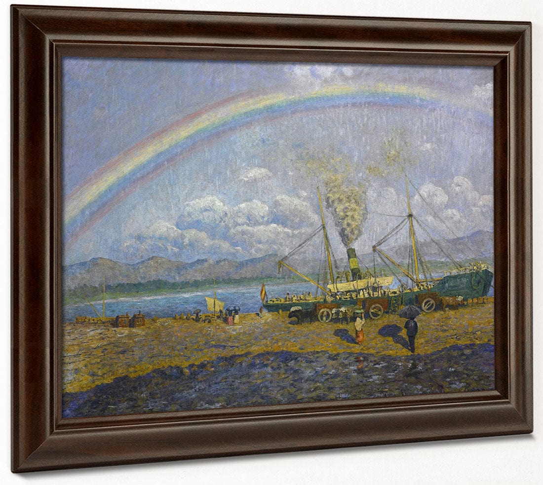 El Xafec Badia De Santona By Dario De Regoyos Fine Art Print