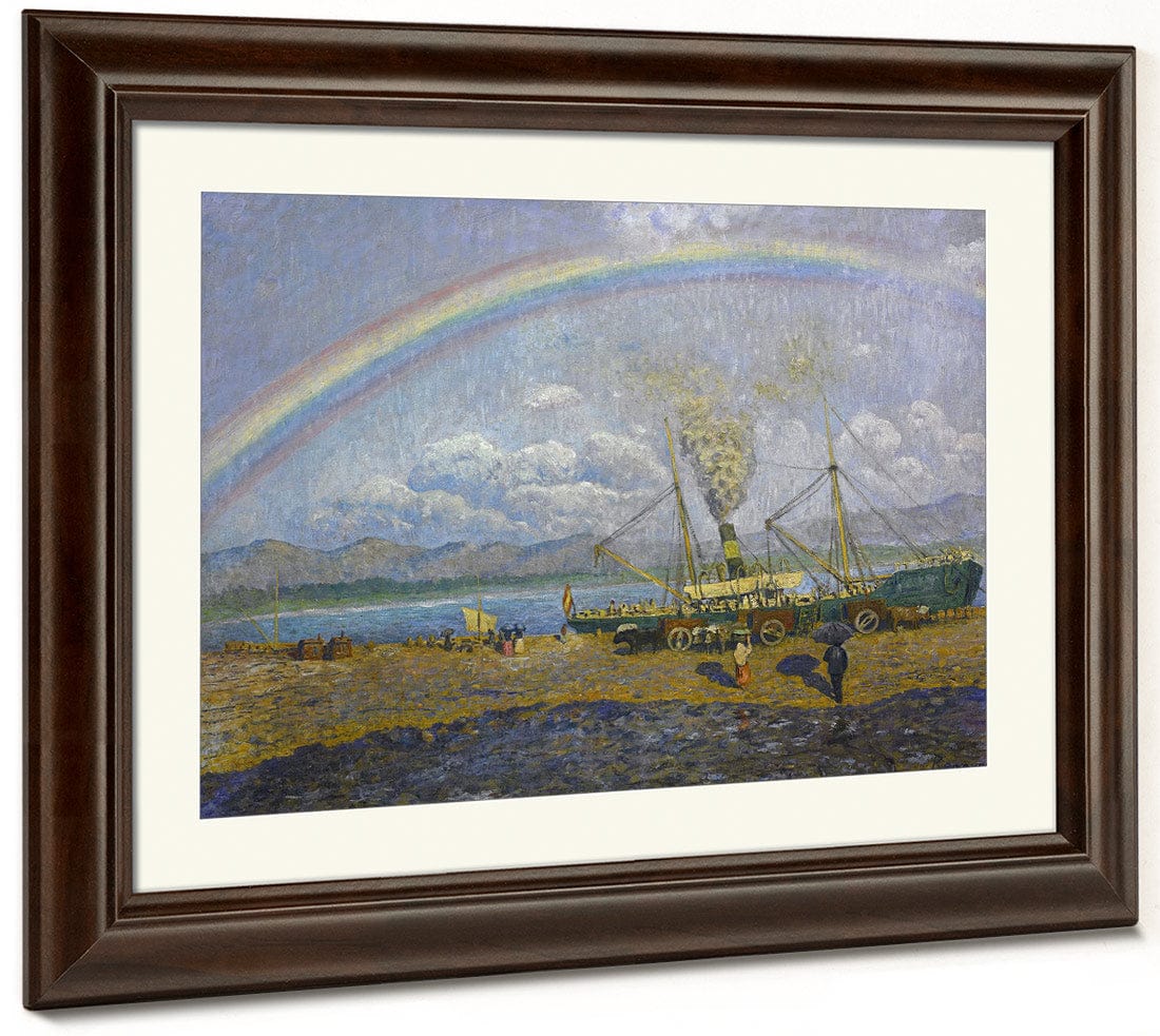 El Xafec Badia De Santona By Dario De Regoyos Fine Art Print