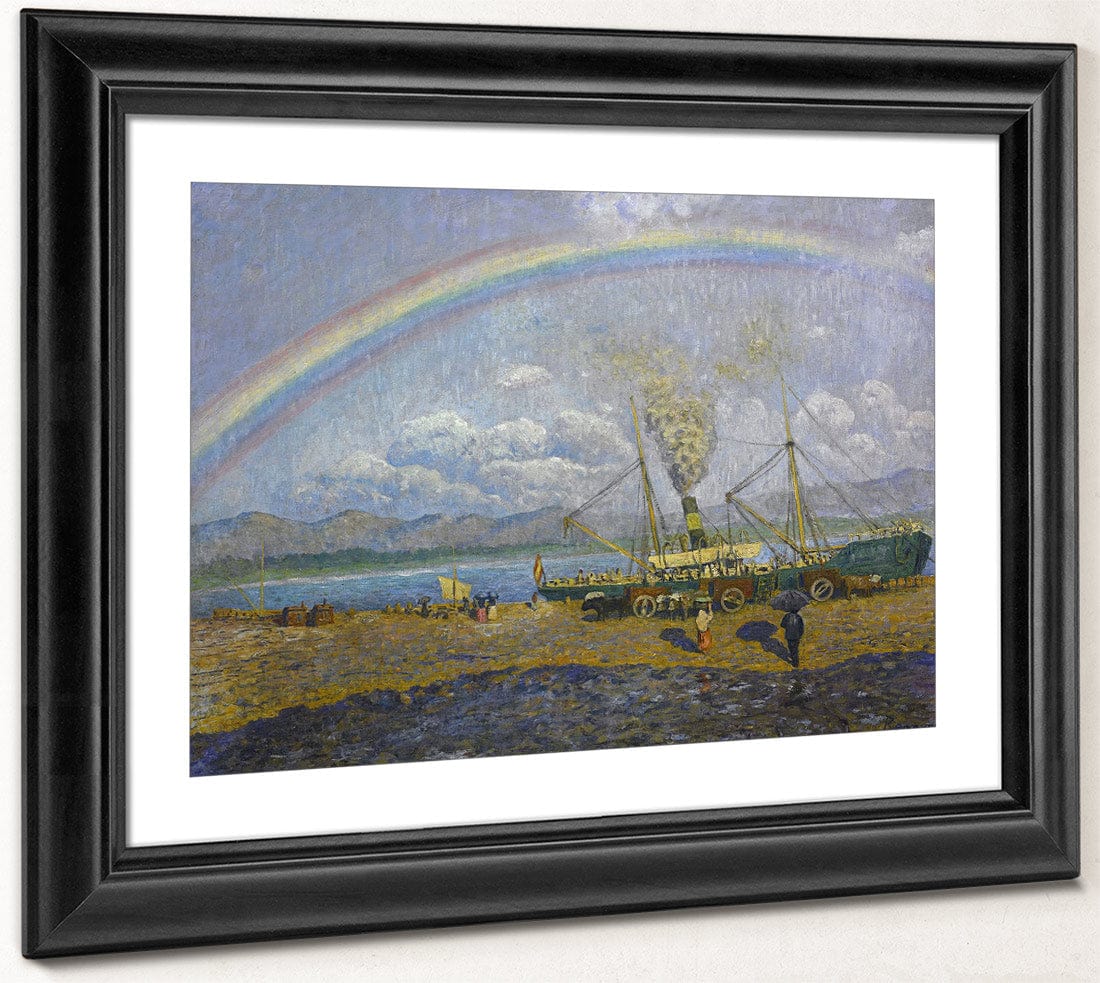 El Xafec Badia De Santona By Dario De Regoyos Fine Art Print