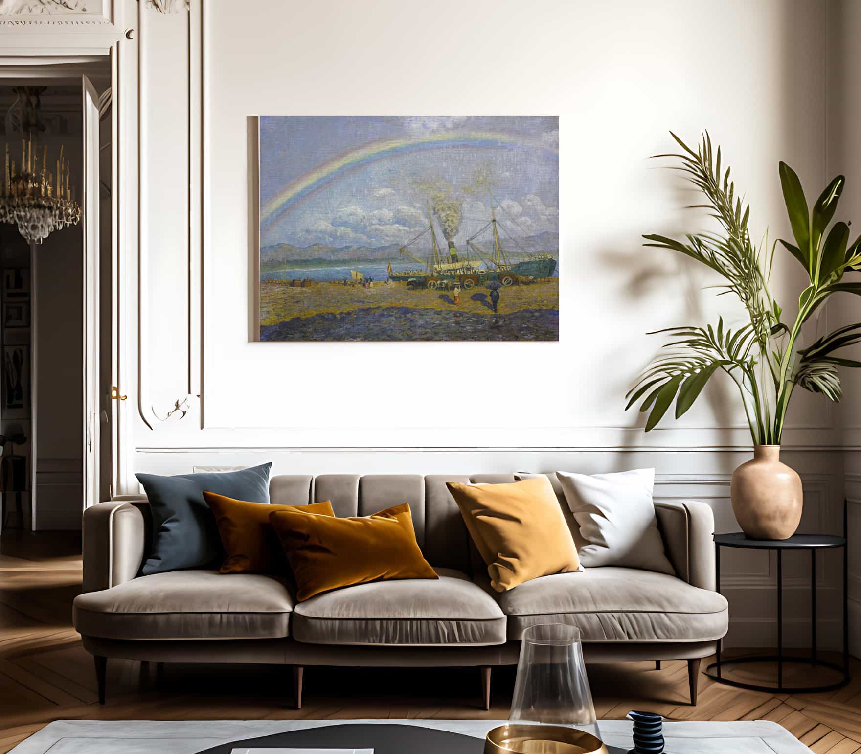 El Xafec Badia De Santona By Dario De Regoyos Fine Art Print