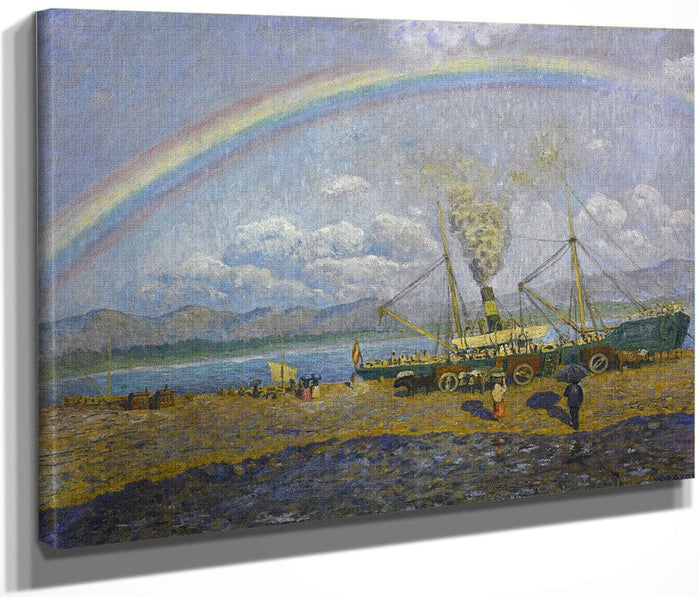 El Xafec Badia De Santona By Dario De Regoyos Fine Art Print