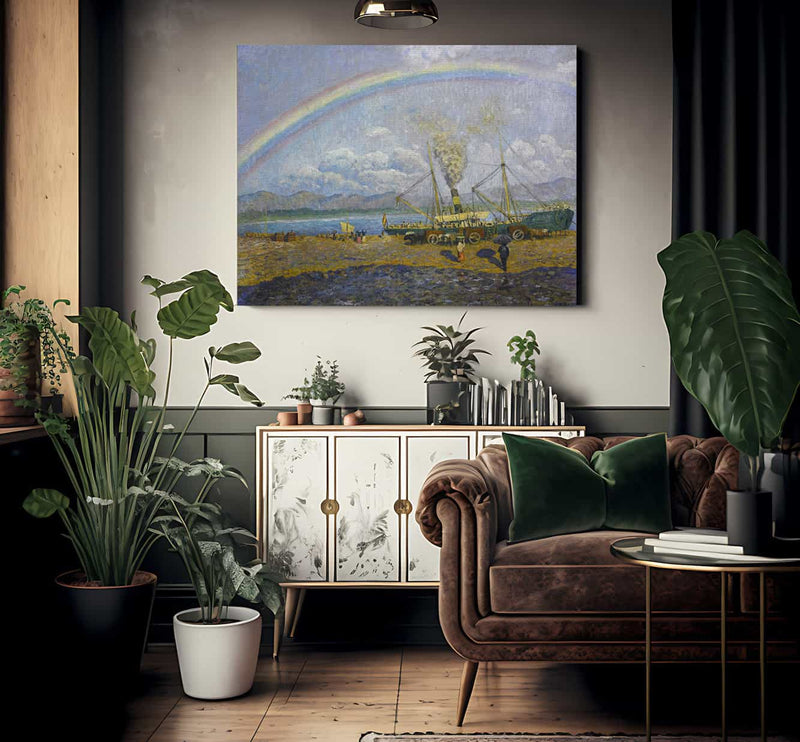 El Xafec Badia De Santona By Dario De Regoyos Fine Art Print