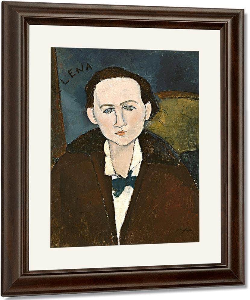 Elena Pavlowski By Amedeo Modigliani Fine Art Print