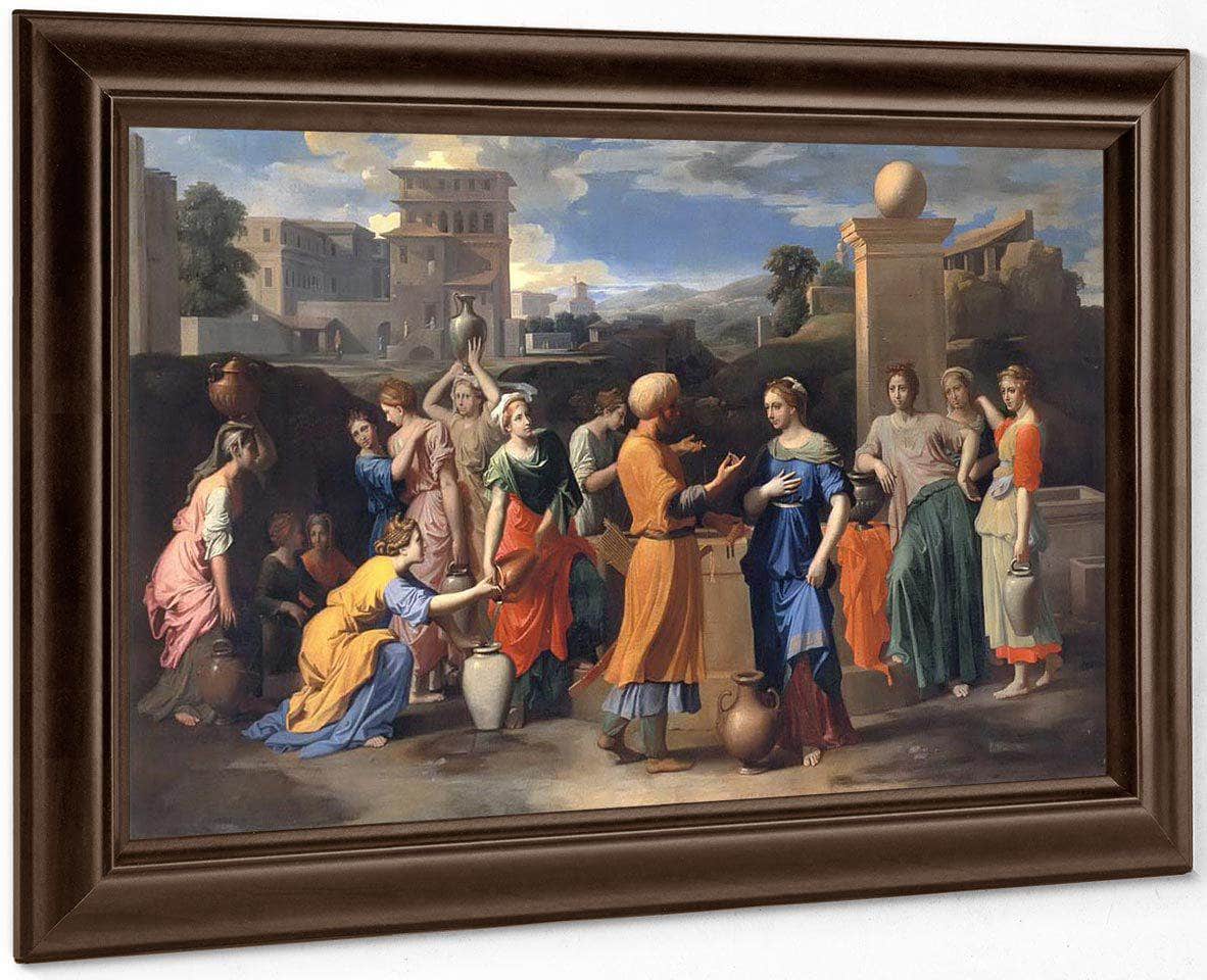 Eliezer And Rebecca By Nicholas Poussin Fine Art Print