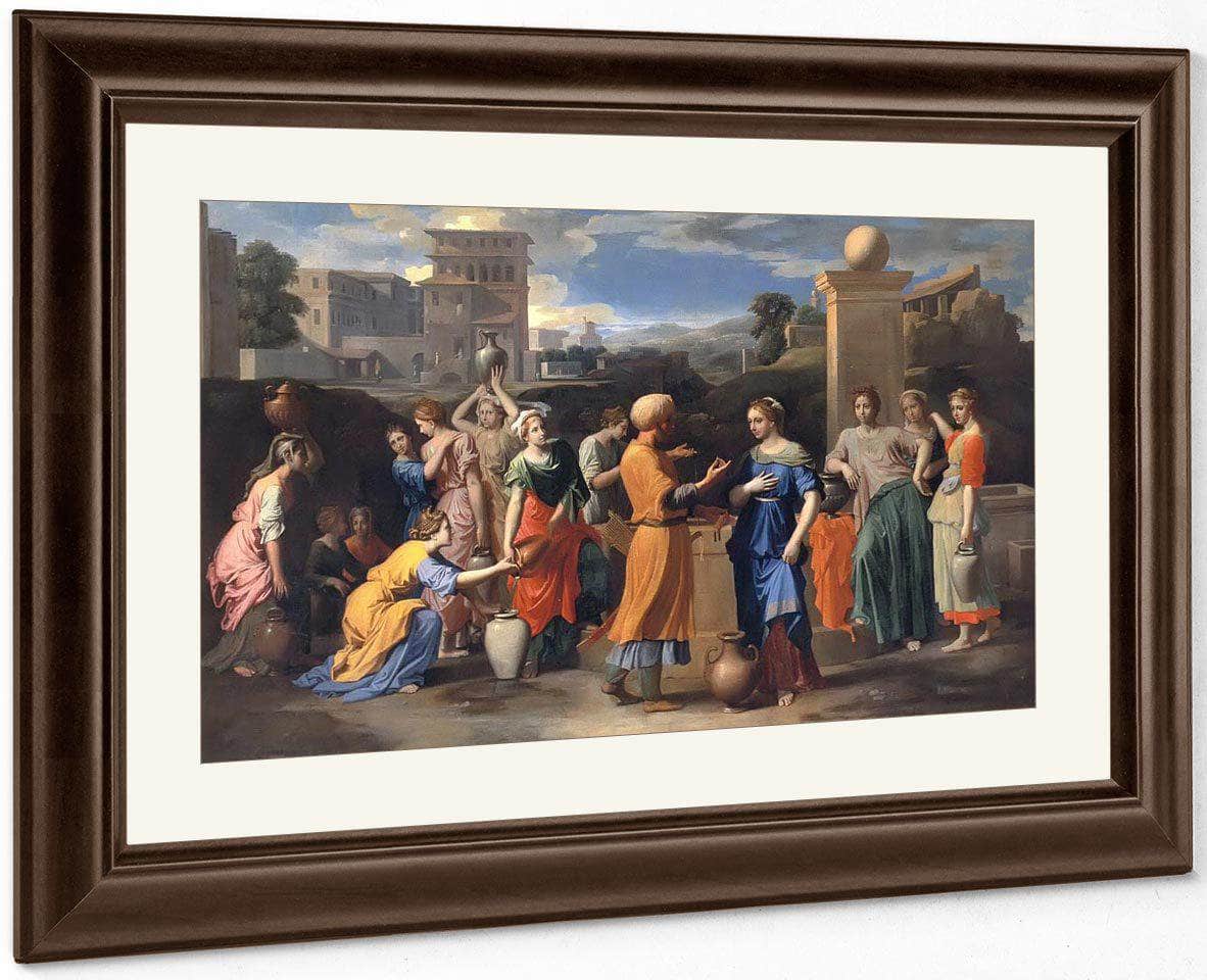 Eliezer And Rebecca By Nicholas Poussin Fine Art Print